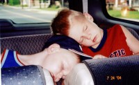 247-chase & preston sleeping in van